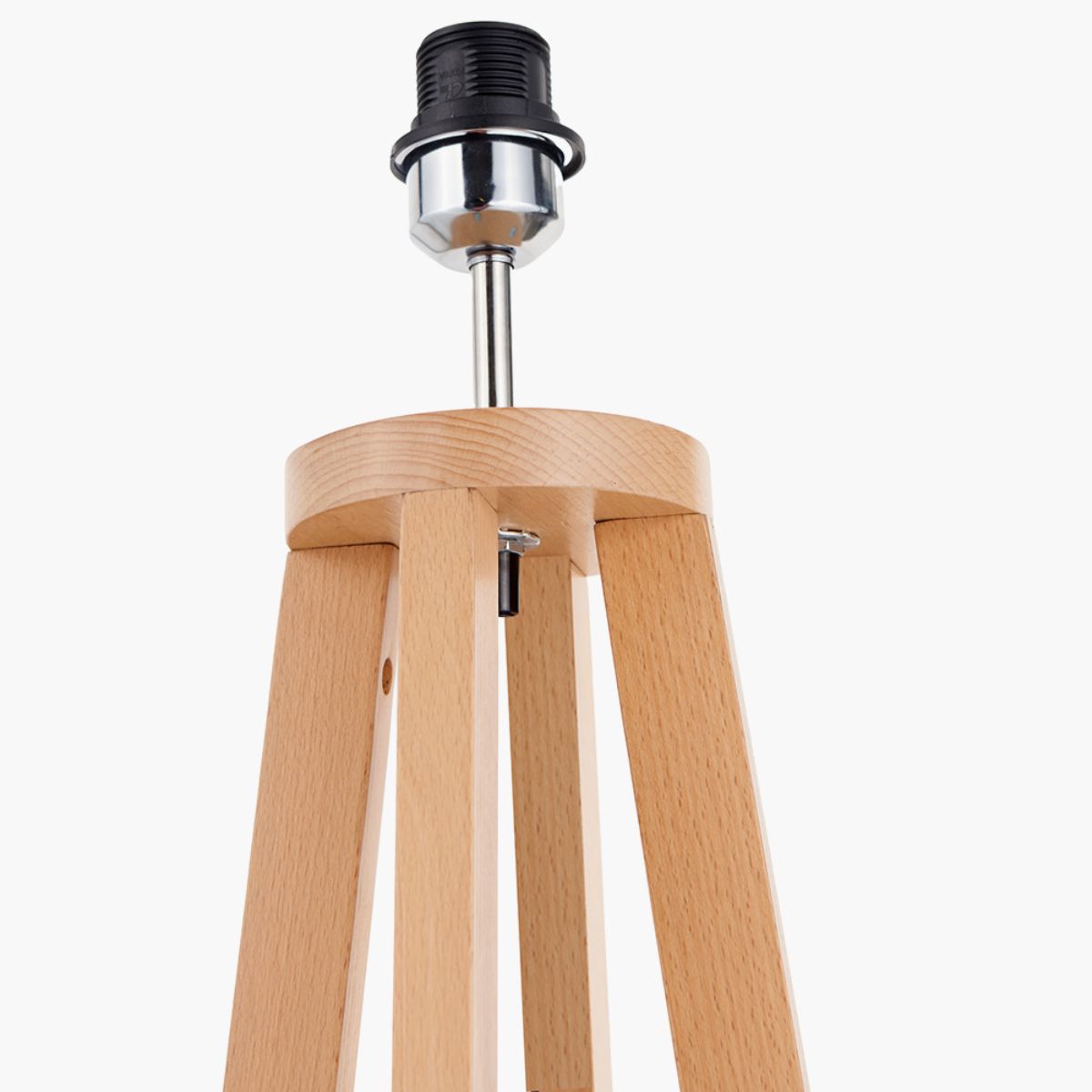 Pacific Lifestyle Whitby Natural Wood Tapered 4 Post Floor Lamp Base