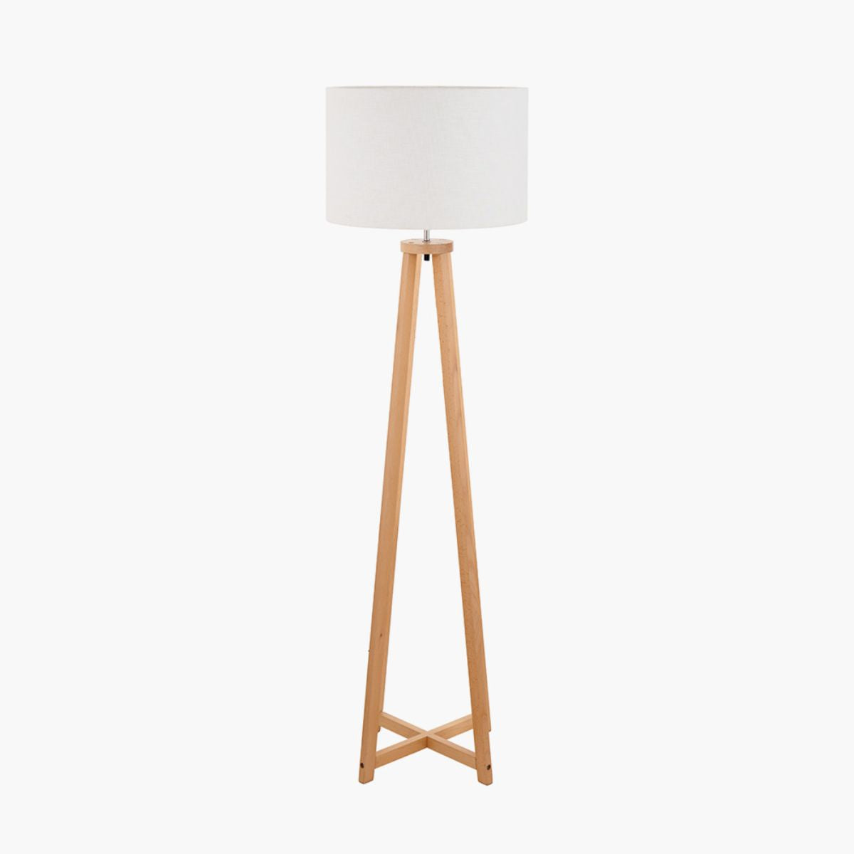 Pacific Lifestyle Whitby Natural Wood Tapered 4 Post Floor Lamp Base