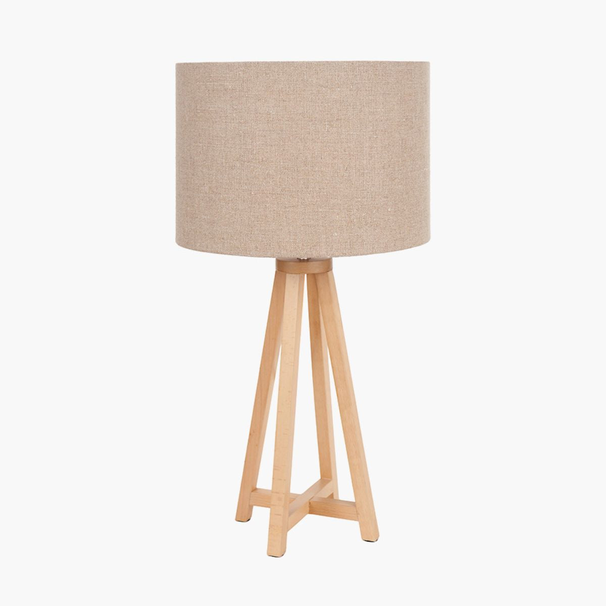 Pacific Lifestyle Whitby Natural Wood Tapered 4 Post Table Lamp Base