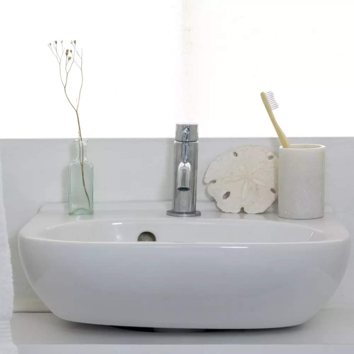 Grand Illusions White Marble Tumbler