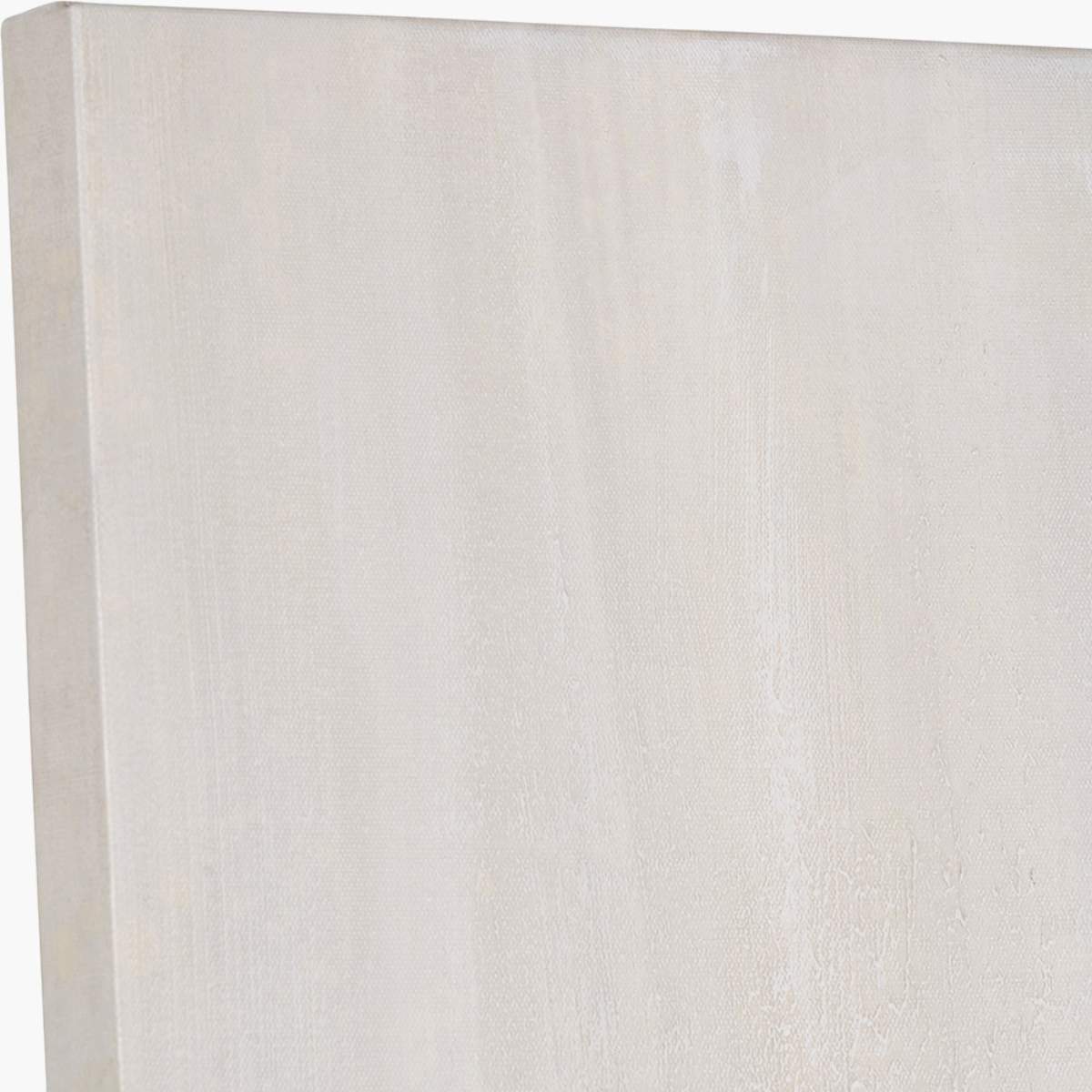 Pacific Lifestyle White and Gold Abstract Frameless Canvas