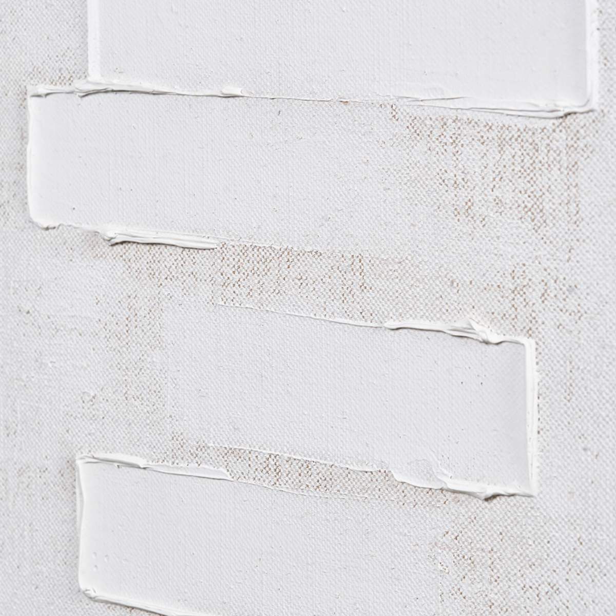 Pacific Lifestyle White and Natural Textured Canvas with Natural Frame
