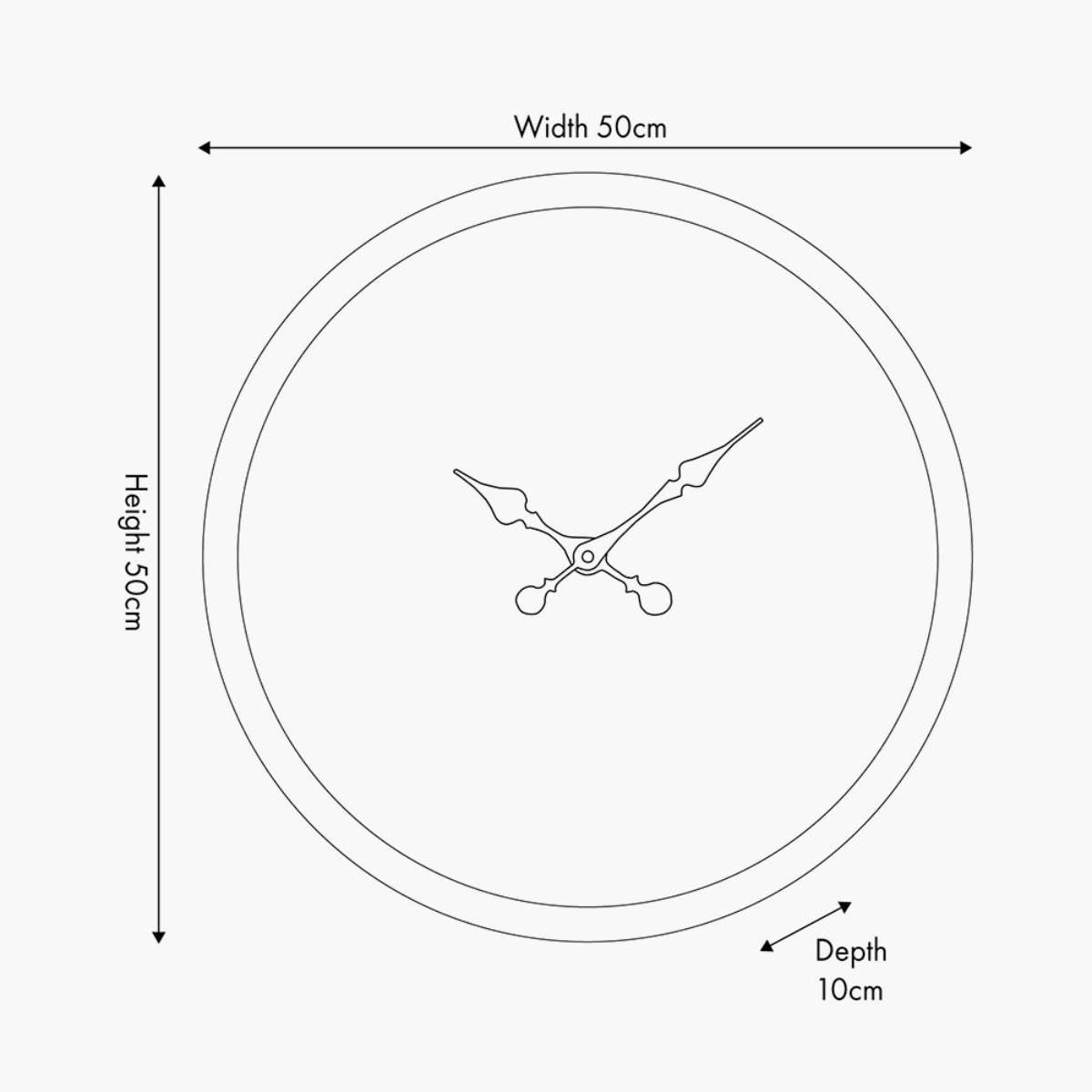 Pacific Lifestyle White and Silver Metal Working Cog Wall Clock