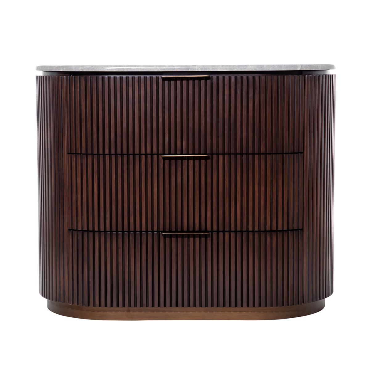 Libra Interiors Whitwell Bedside Three Drawer Chest