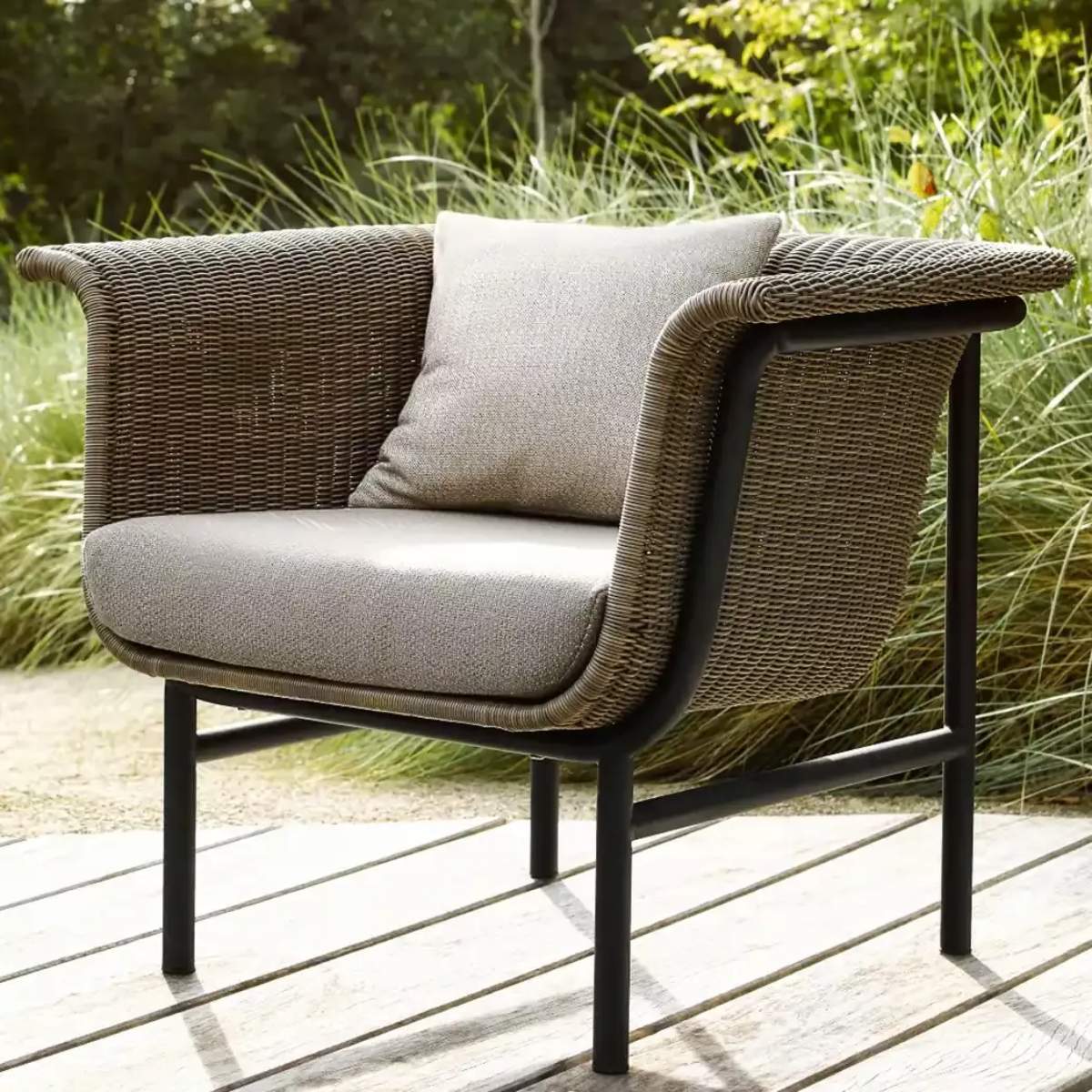 Vincent Shepherd Wicked Lounge Chair Taupe Black