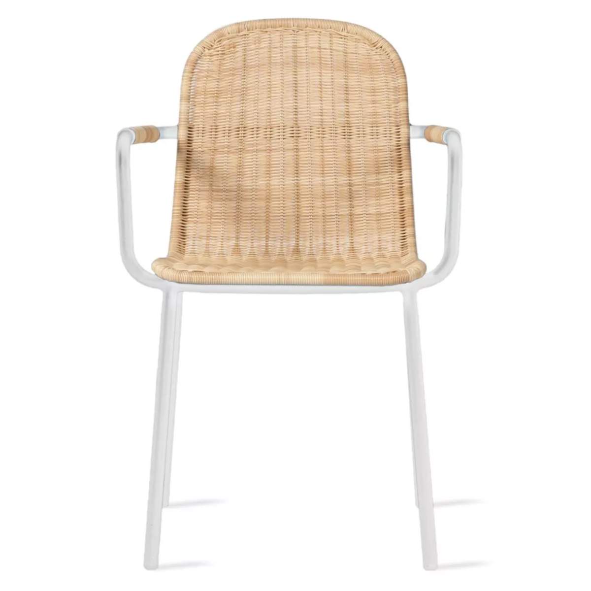 Vincent Shepherd Wicked Outdoor Dining Chair with Arms - White