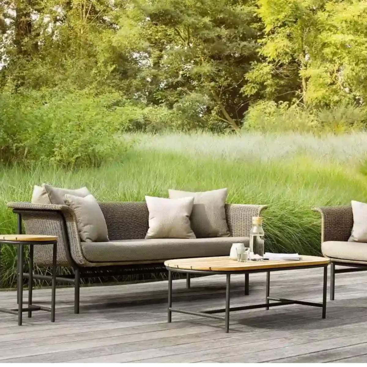 Vincent Shepherd Wicked Outdoor Sofa Taupe 3 Seater