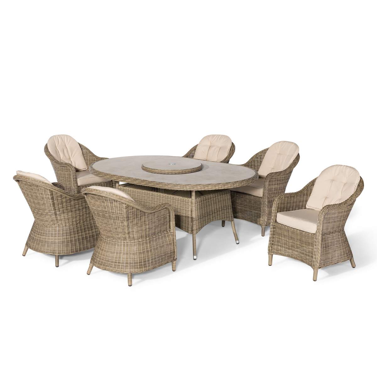 Maze Winchester 6 Seat Oval Dining Set
