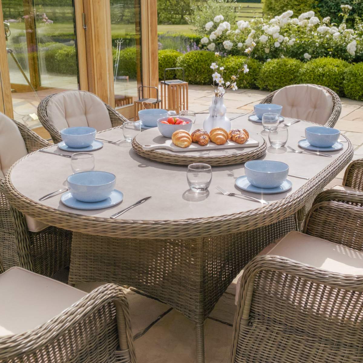 Maze Winchester 6 Seat Oval Dining Set