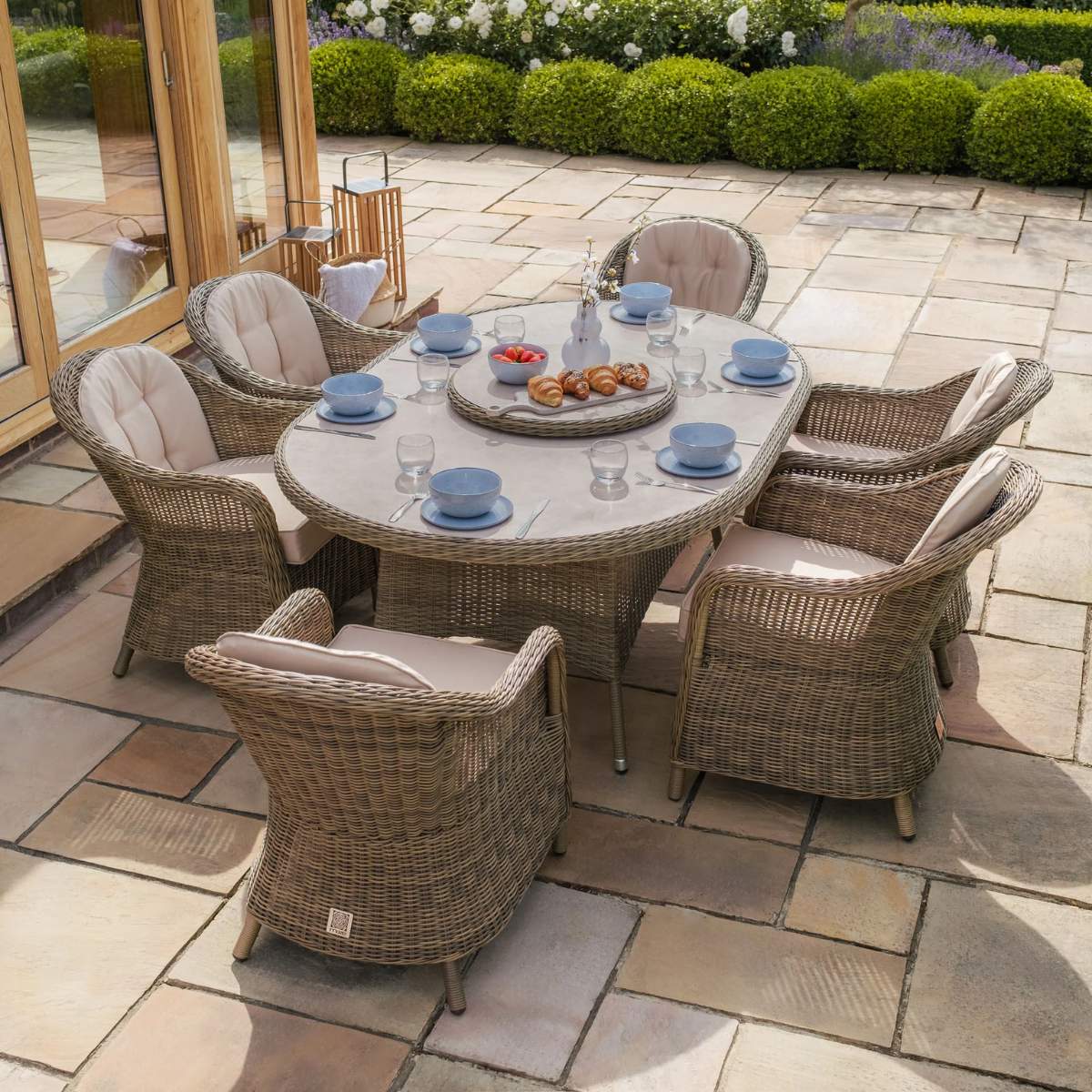 Maze Winchester 6 Seat Oval Dining Set
