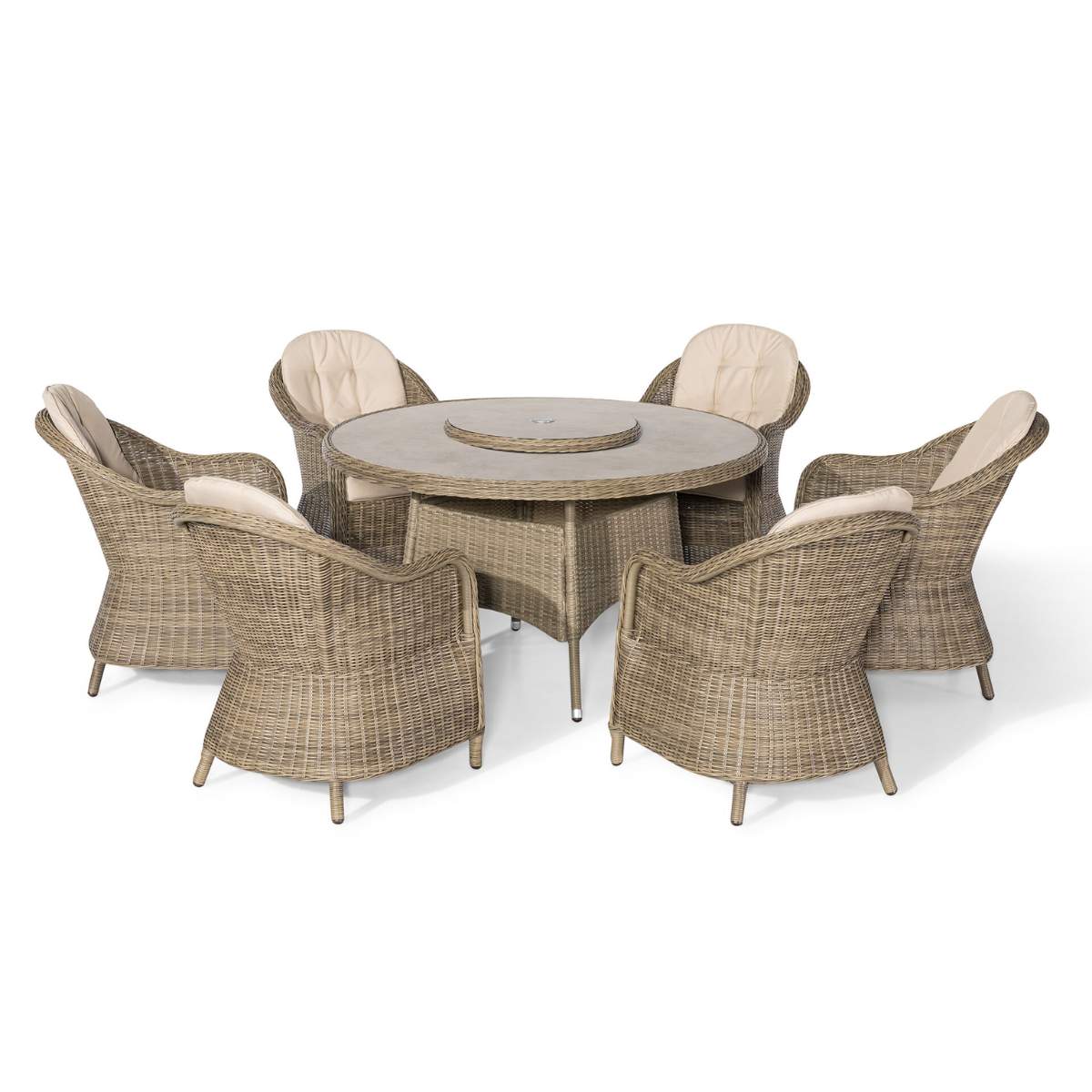 Maze Winchester 6 Seat Round Dining Set