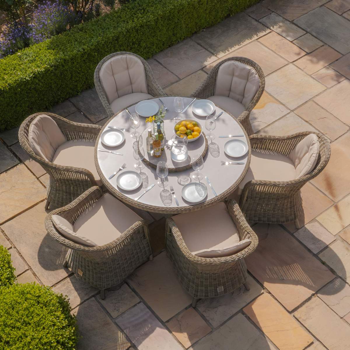 Maze Winchester 6 Seat Round Dining Set