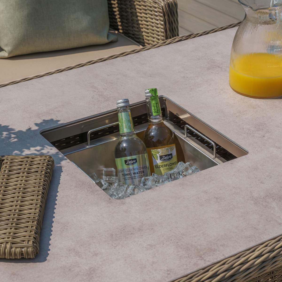 Maze Winchester Corner Rattan Dining Set