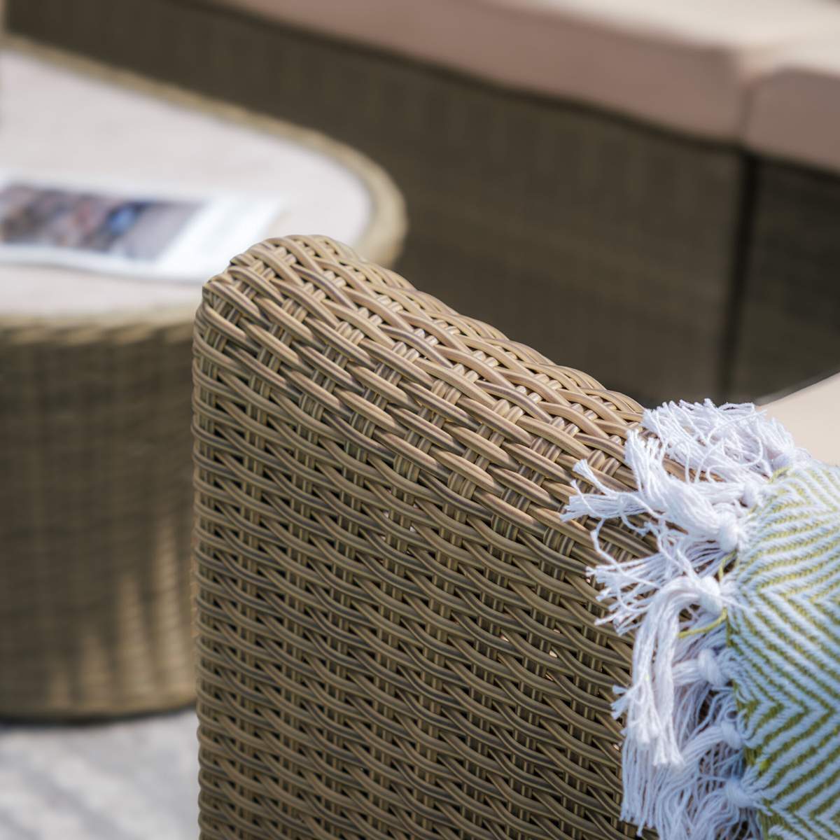 Maze Winchester Deluxe Large Rattan Corner Dining Set