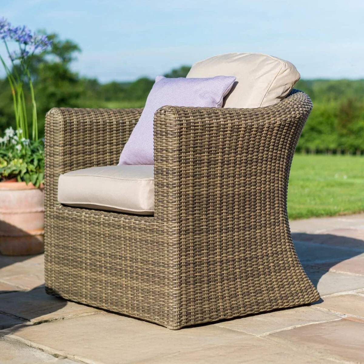 Maze Winchester Rattan Armchair