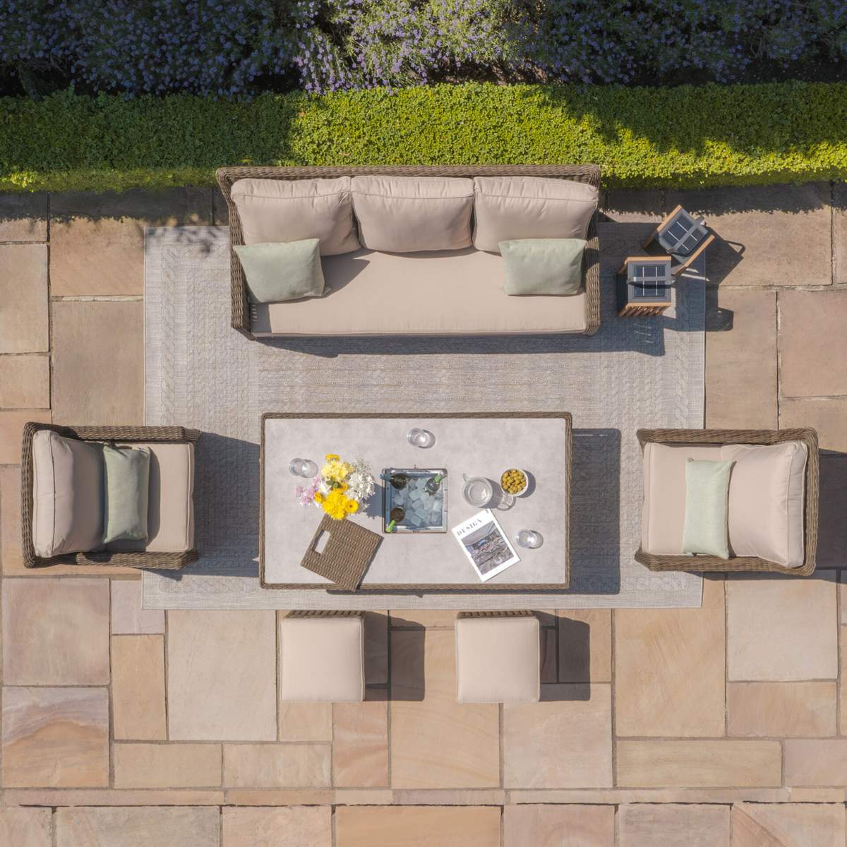 Maze Winchester Sofa Rattan Dining Set