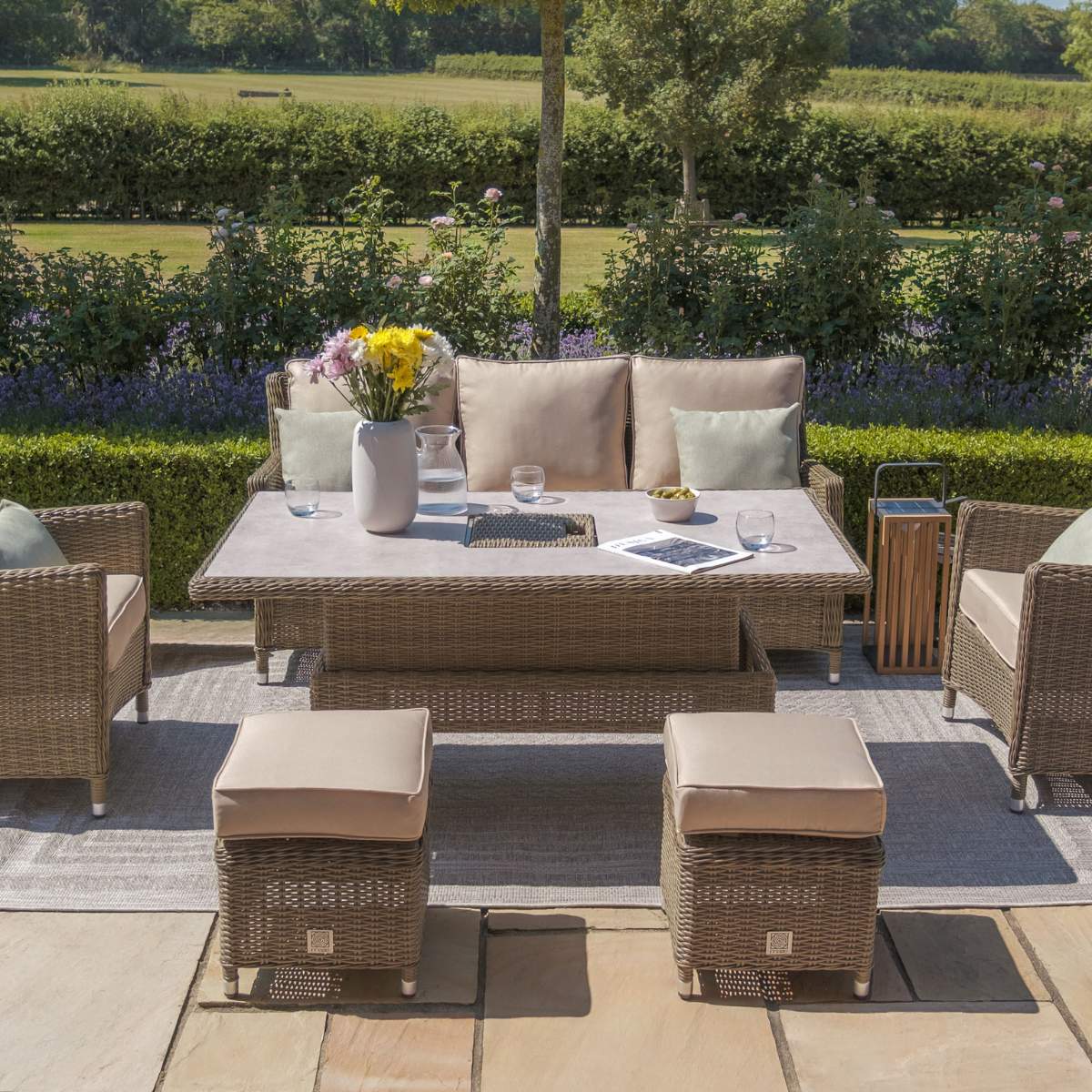 Maze Winchester Sofa Rattan Dining Set