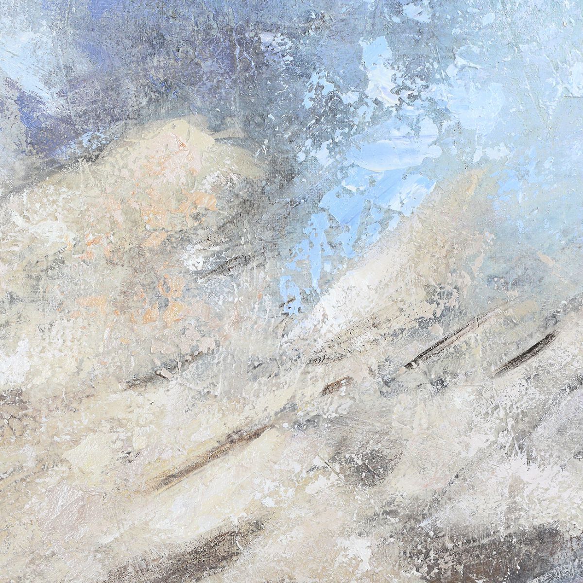 Libra Interiors Windswept Heavy Textured Framed Canvas Wall Art 80x120cm
