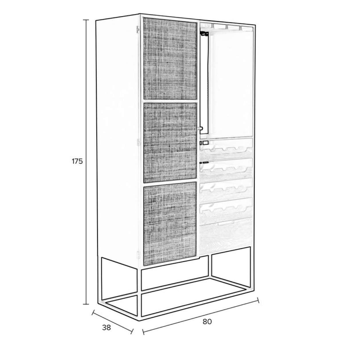 Beau&Co Wine Cabinet Guuji