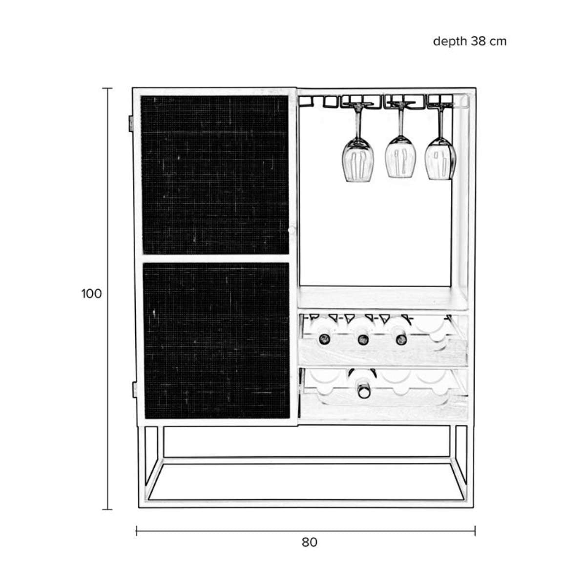 Beau&Co Wine Cabinet Guuji