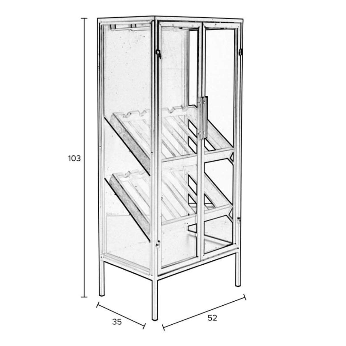Beau&Co Wine Cabinet Rob