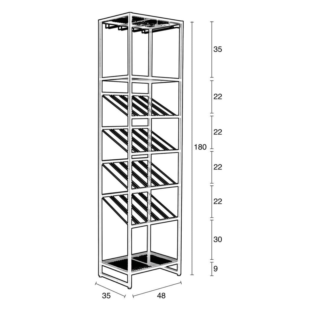 Zuiver Wine Shelf Cantor S