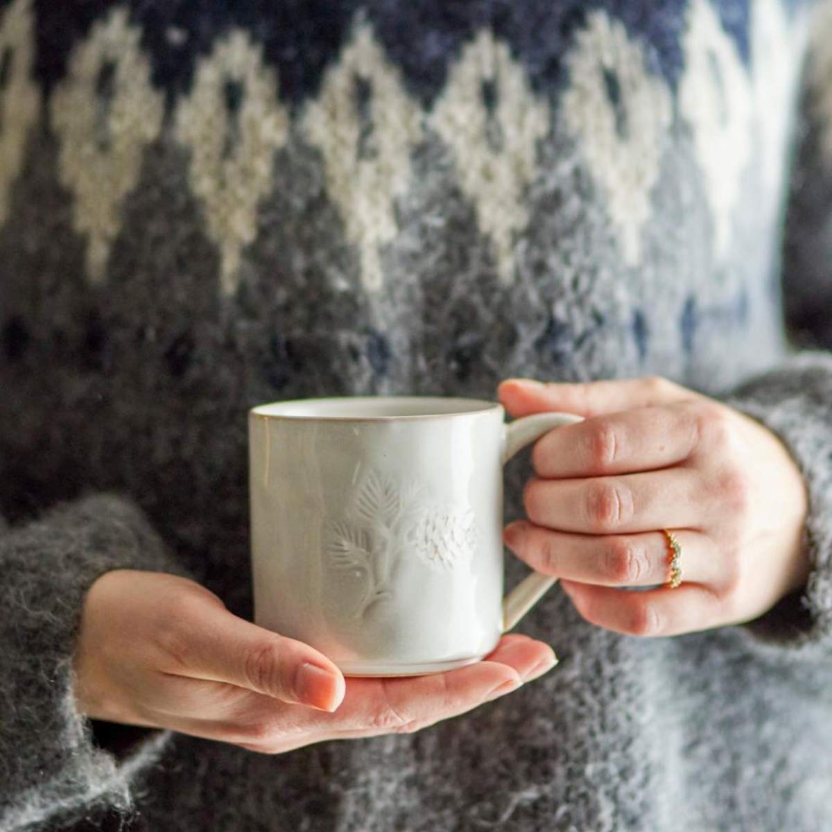 Bloomingville Winter Cup, Nature, Stoneware