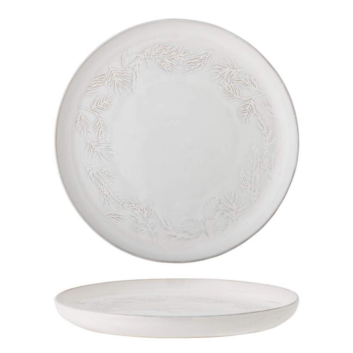 Bloomingville Winter Serving Plate, Nature, Stoneware