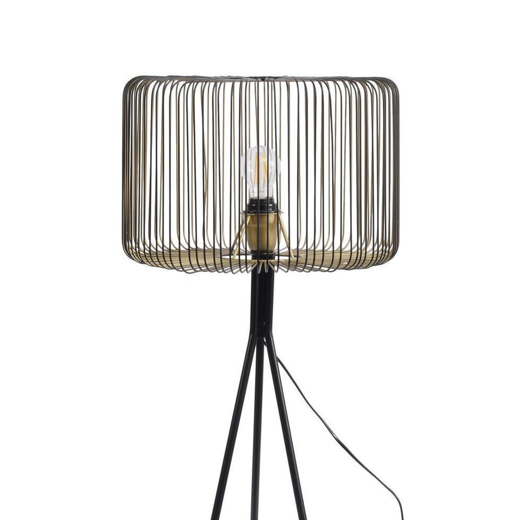 Wire Floor Lamp - Black-Beaumonde