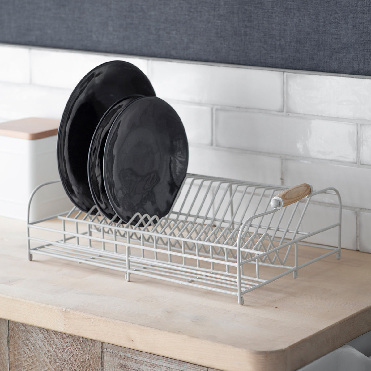Garden Trading Classic Wire Dish Rack - Chalk