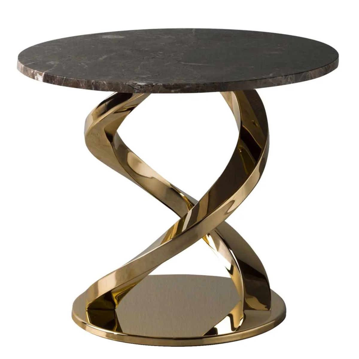 Villari Woman Coffee Table - Dark Emperador & Gold