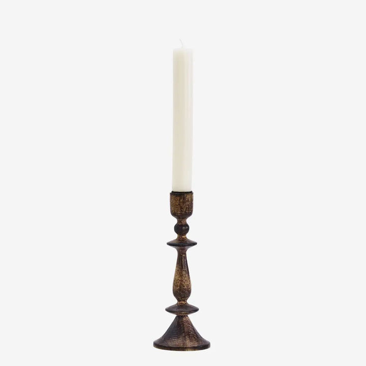 Madam Stoltz Wooden Candle Holder