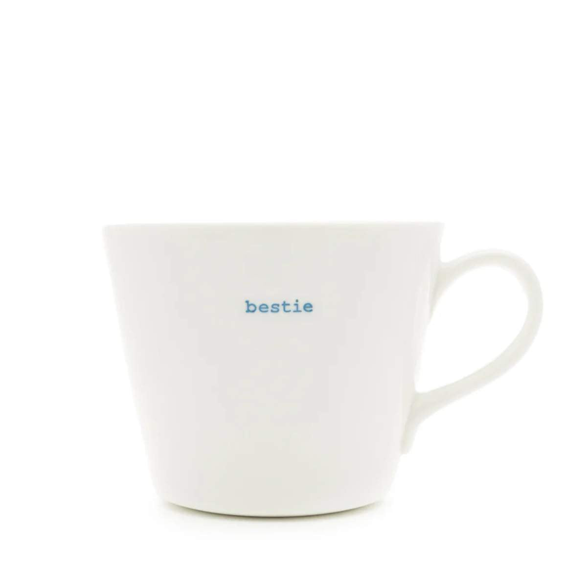Keith Brymer Jones - Word Range - Standard Ceramic White Mug - Bestie - 350ml