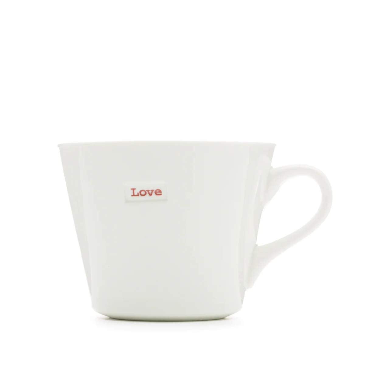 Keith Brymer Jones - Word Range Standard Ceramic White Mug - Love (Red) - 350ml