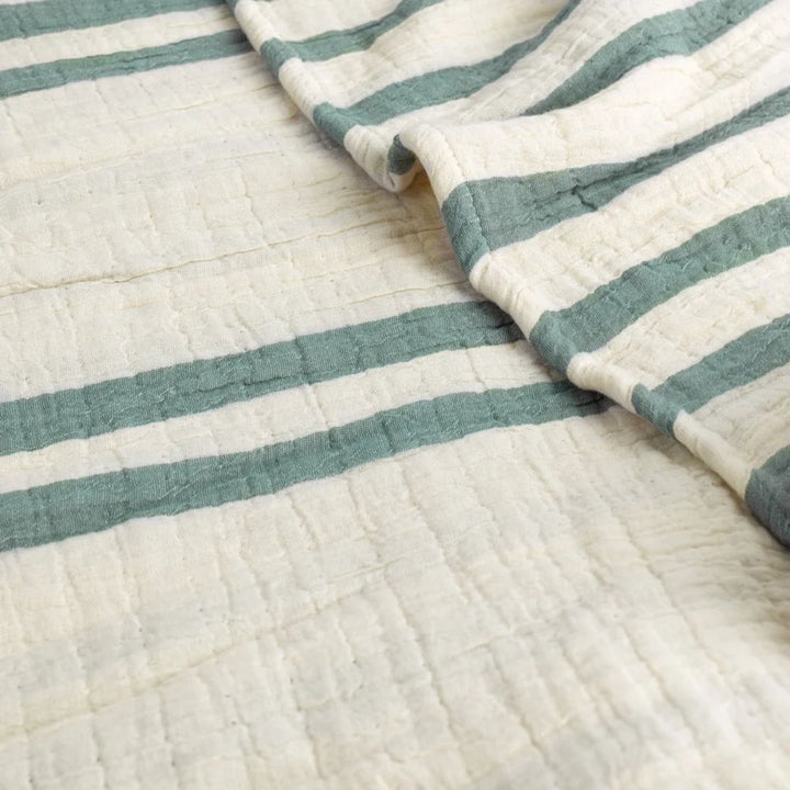 Furn Woven Stripe 100% Cotton Bedspread