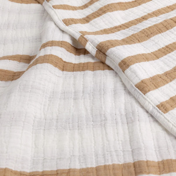 Furn Woven Stripe 100% Cotton Bedspread
