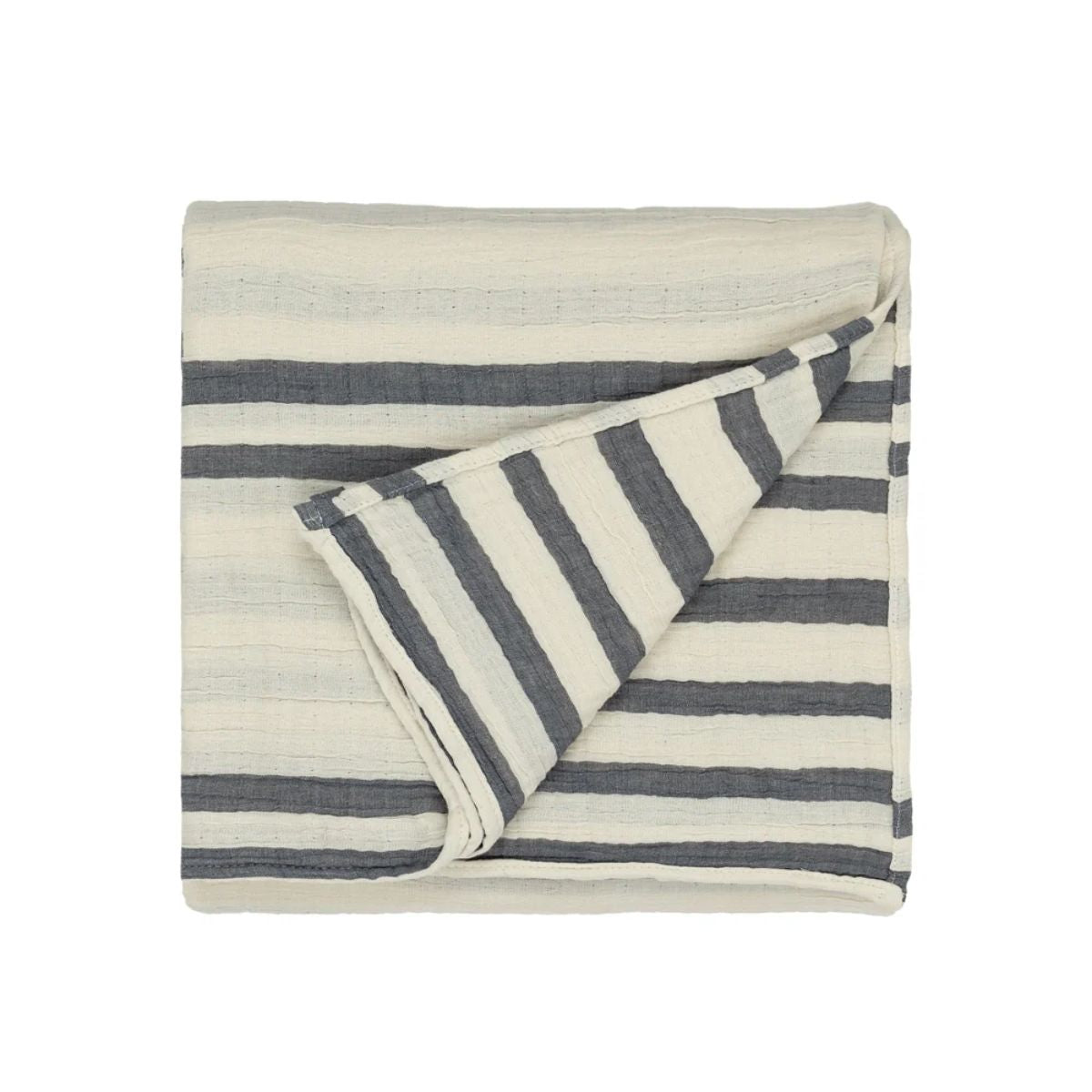 Furn Woven Stripe 100% Cotton Bedspread