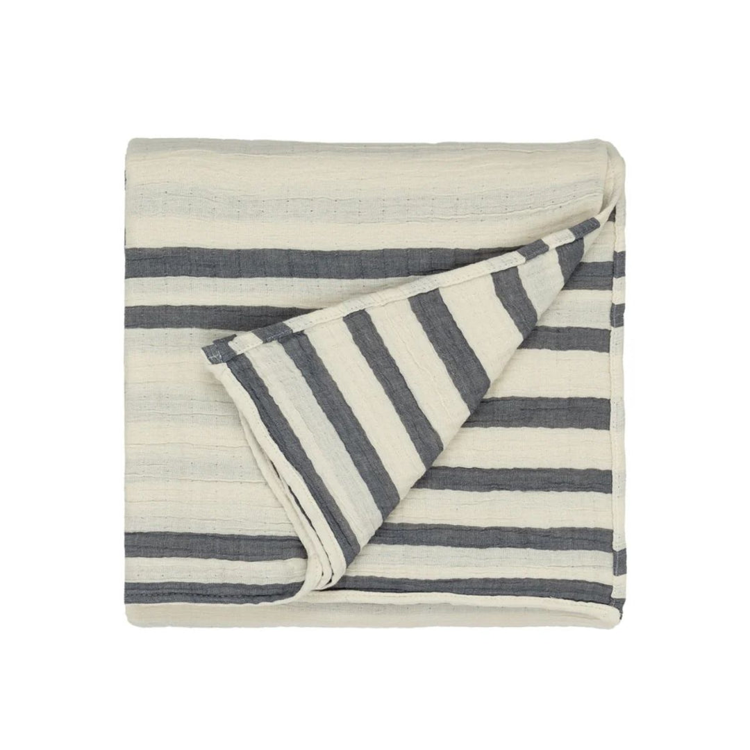Furn Woven Stripe 100% Cotton Bedspread