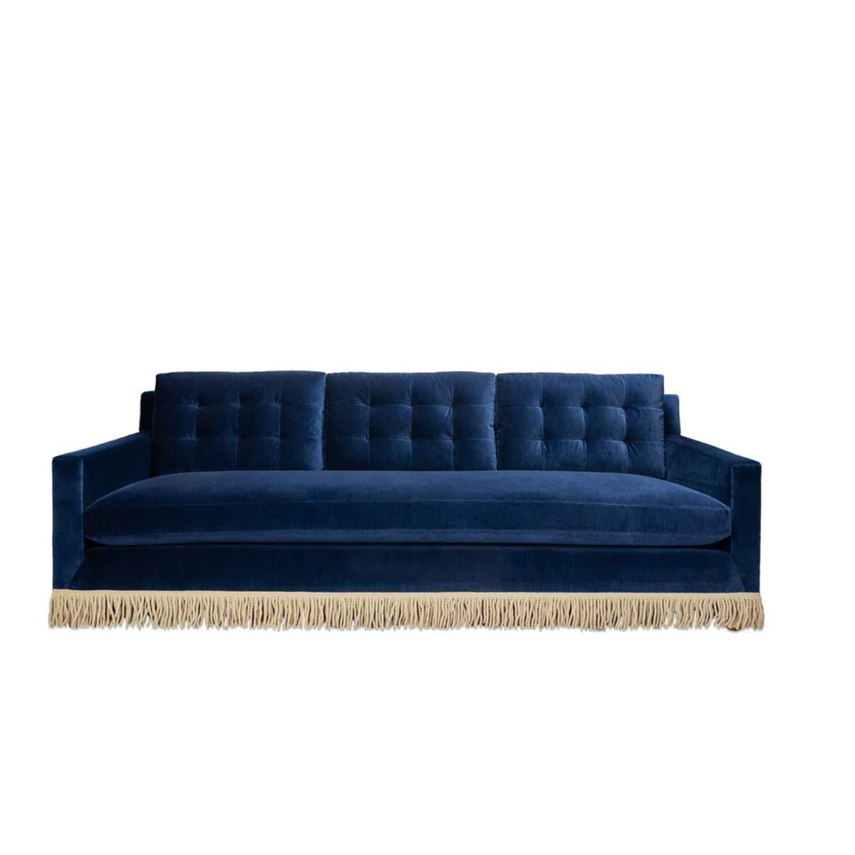 Jonathan Adler Wright Sofa with Bullion Fringe