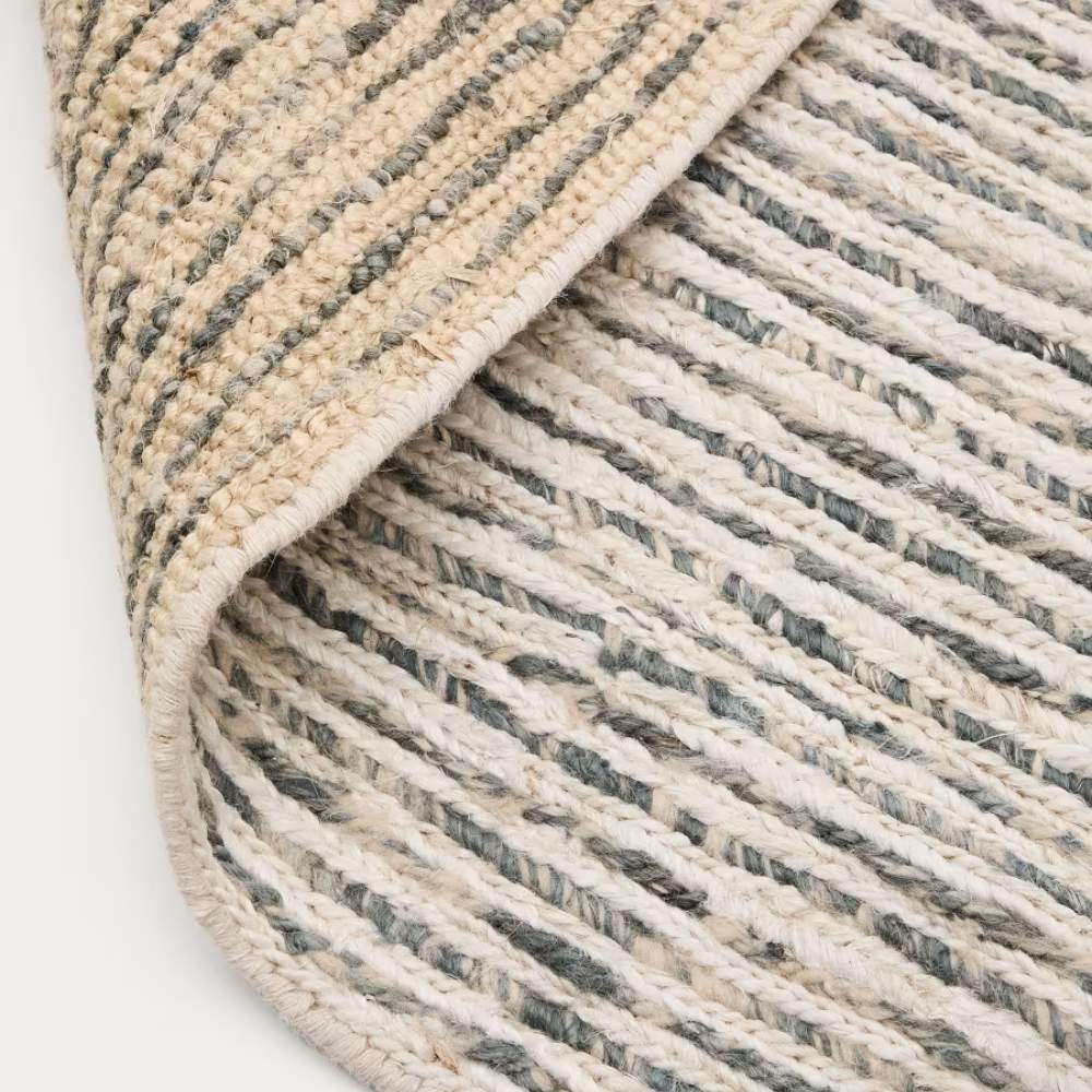 Kave Home Nairi Multicolor Braided Jute Rug 160 x 230 cm