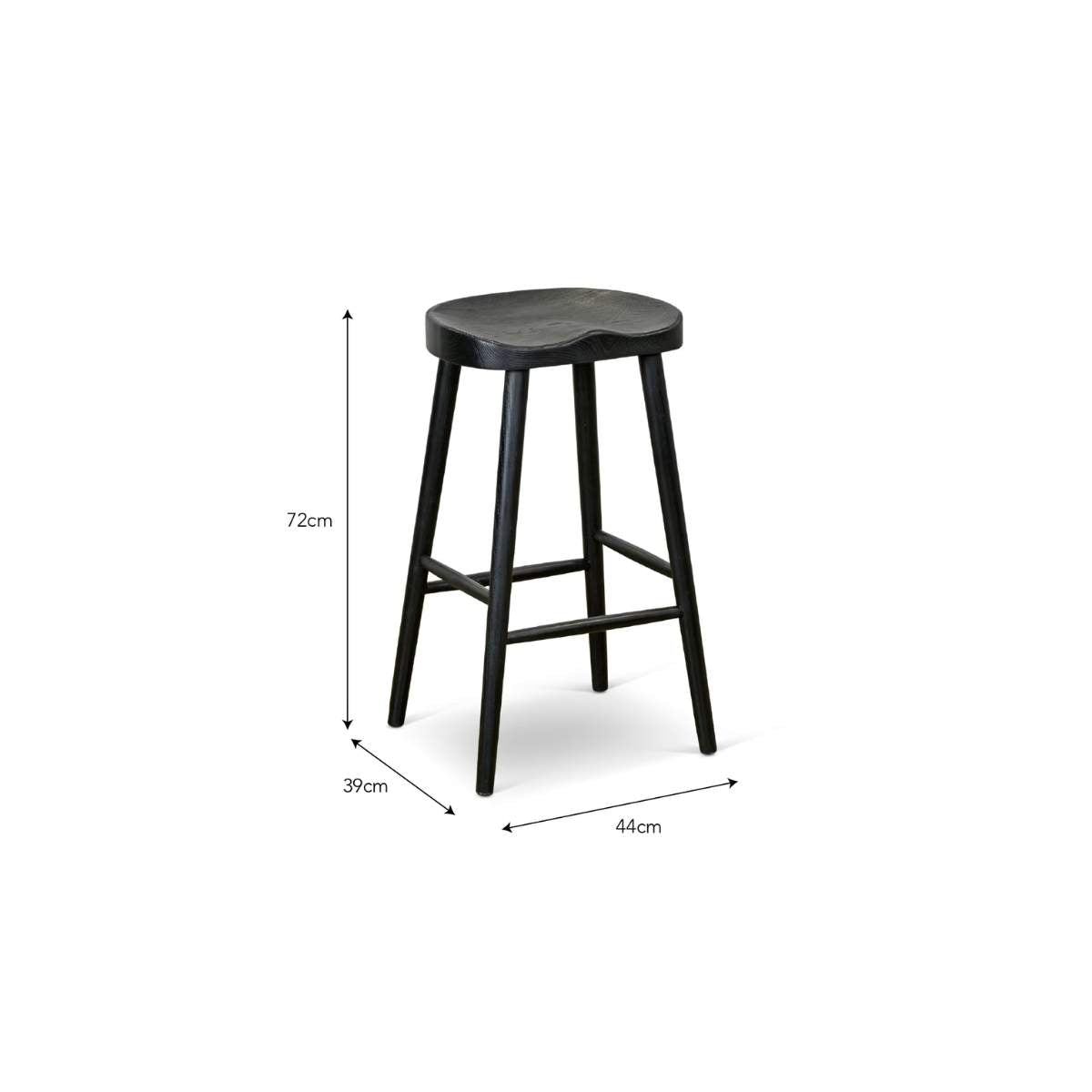 Garden Trading Lilley Bar Stool Black
