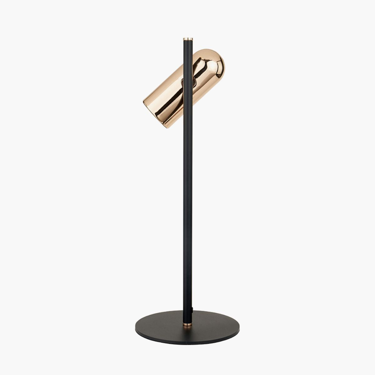 Pacific Lifestyle Xena Black and Rose Gold Metal LED Table Lamp