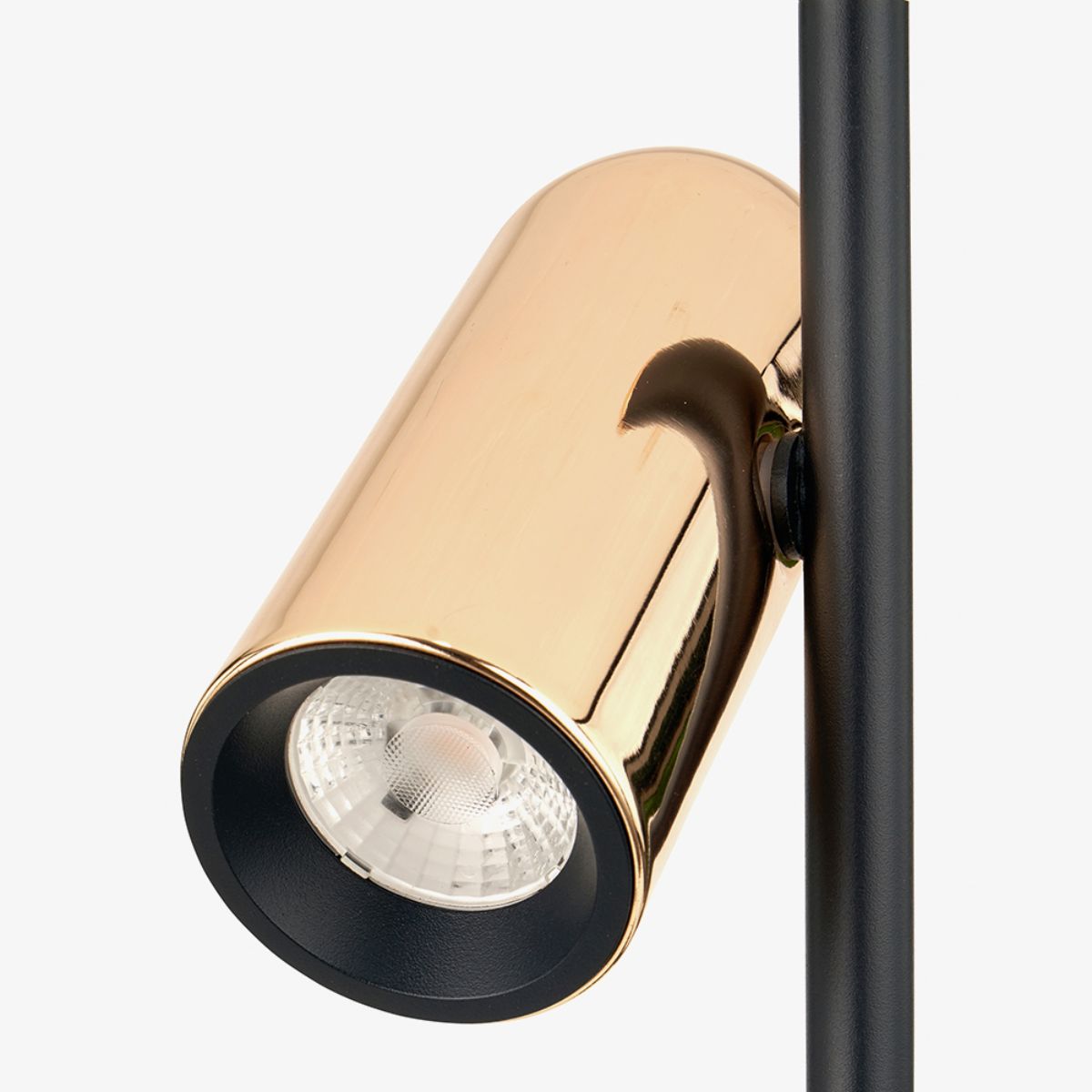 Pacific Lifestyle Xena Black and Rose Gold Metal LED Table Lamp