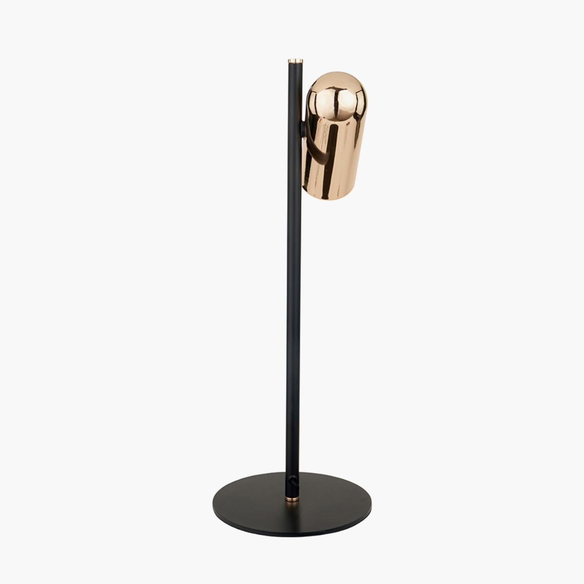 Pacific Lifestyle Xena Black and Rose Gold Metal LED Table Lamp