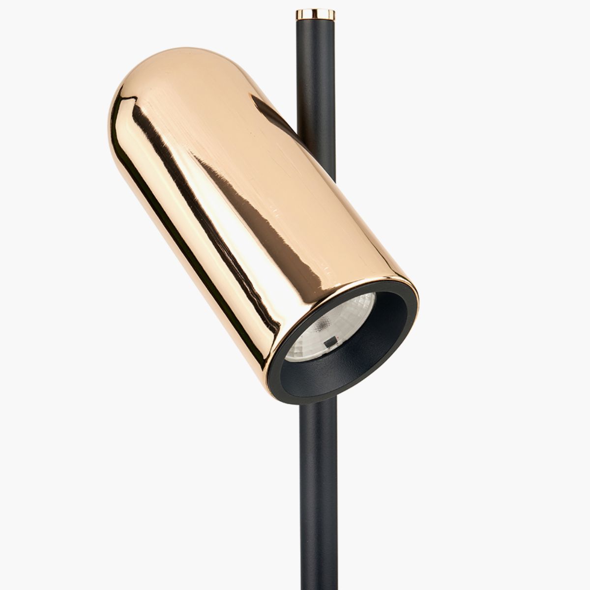Pacific Lifestyle Xena Black and Rose Gold Metal LED Table Lamp