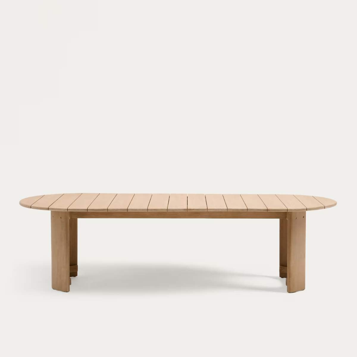 Kave Home Xoriguer table made of solid eucalyptus wood, 280 x 110 cm, FSC 100%