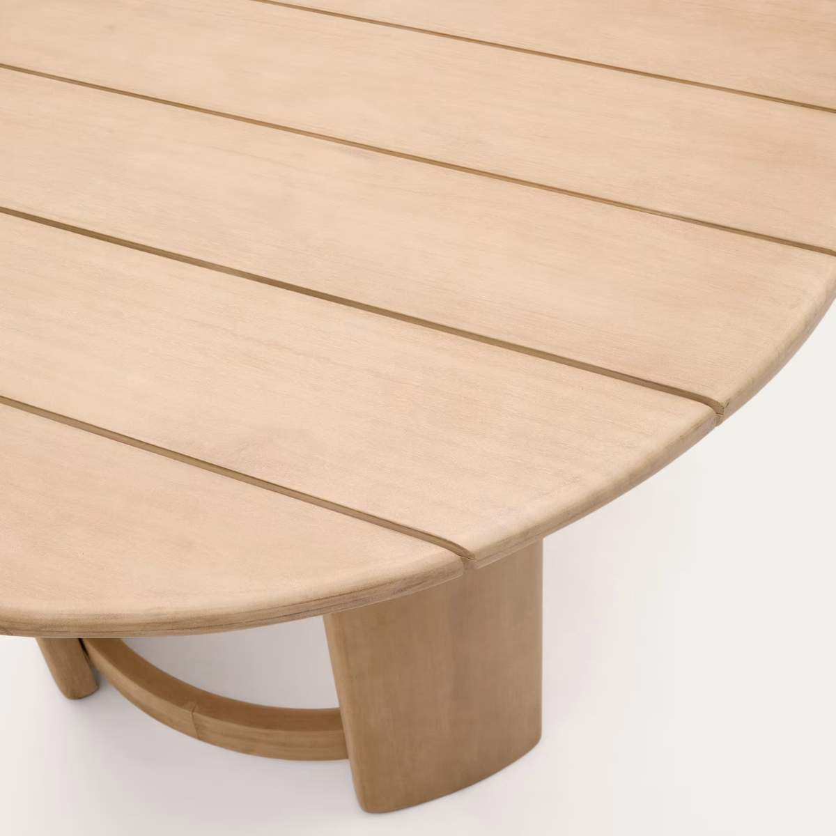 Kave Home Xoriguer table made of solid eucalyptus wood, 280 x 110 cm, FSC 100%