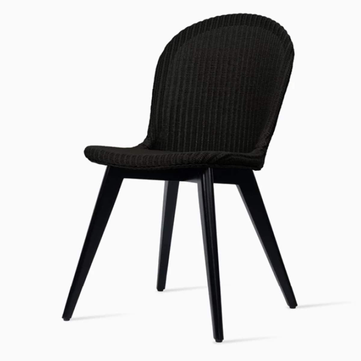 Vincent Shepherd Yann Lloyd Loom Dining Chair Black Wooden Frame