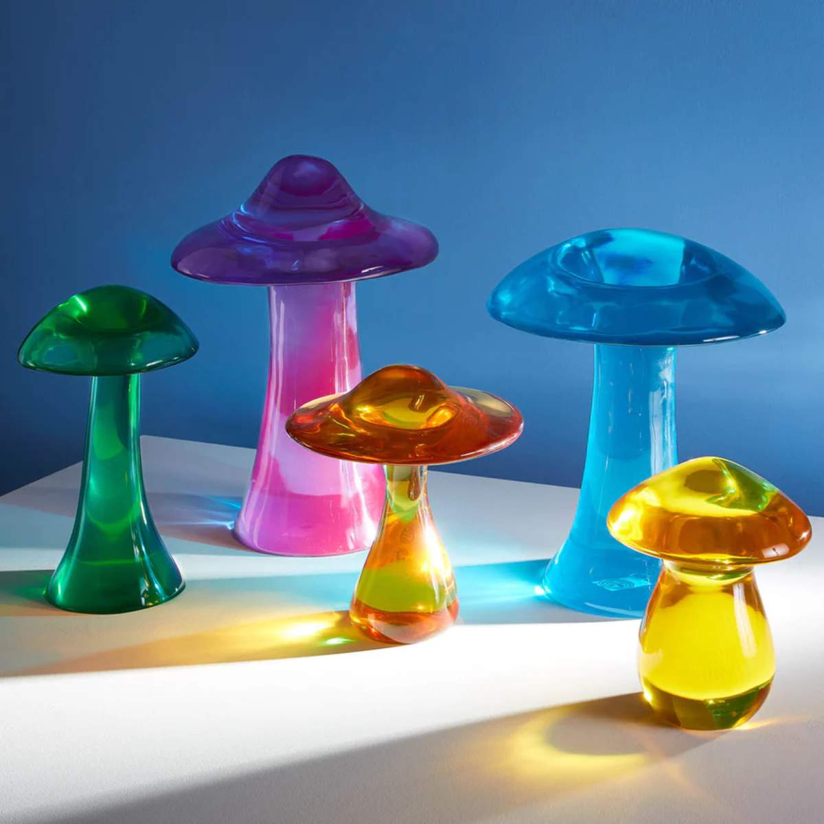 Jonathan Adler Yellow Acrylic Mushroom Objet