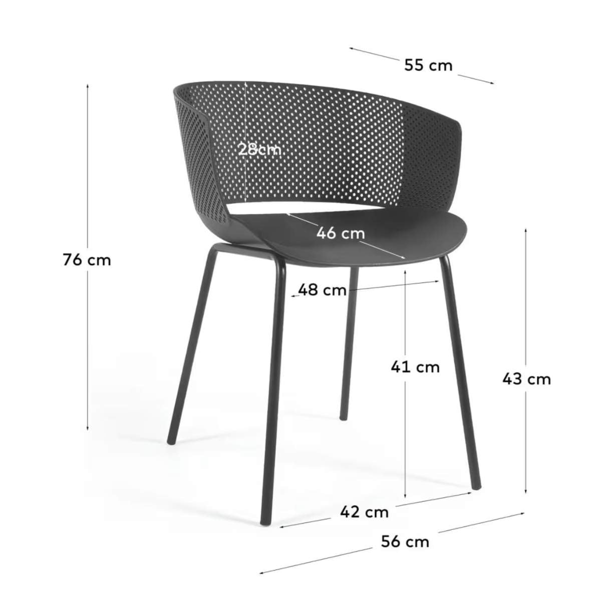 Kave Home Yeray white garden chair